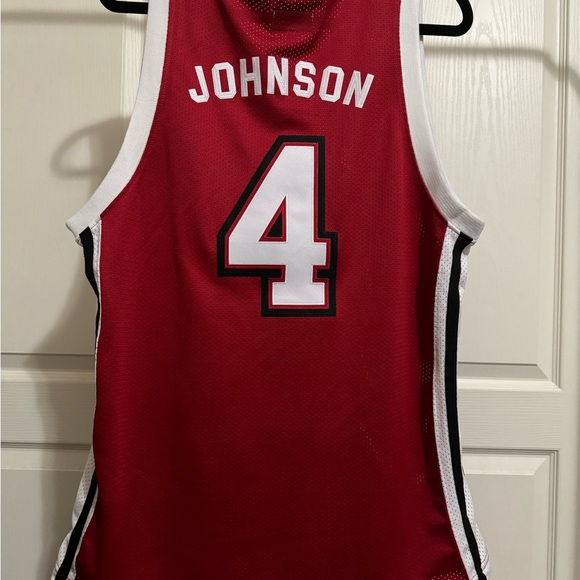 Original Retro Brand Larry Johnson Red UNLV Rebels Basketball Jersey Size Large - Picture 4 of 4